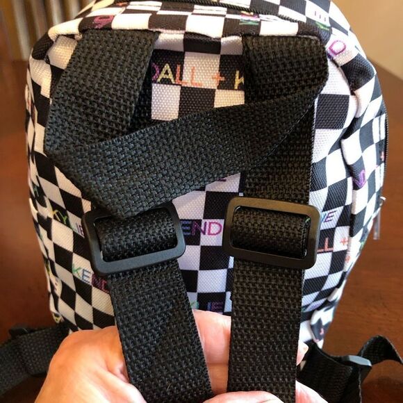🎉HP🎉 KENDALL + KYLIE - NWOT - Mini Backpack in Black & WHITE Logo Check. - Picture 12 of 14